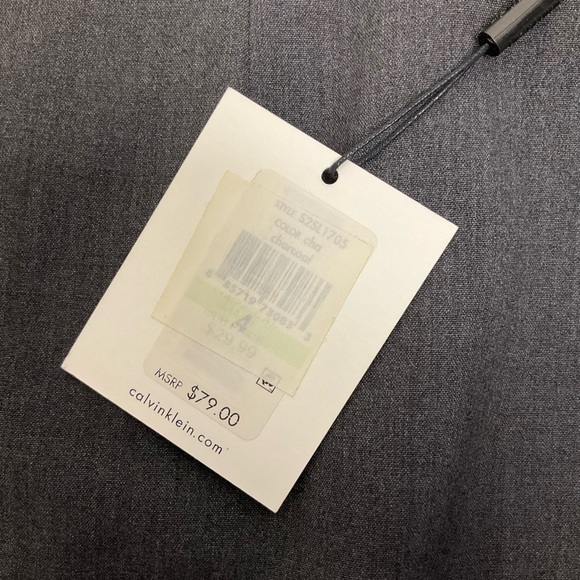 NWT Calvin Klein Womens Sz 4 Classic Professional Office Lined Gray Pencil Skirt - Picture 6 of 9